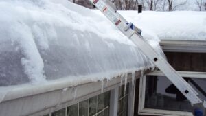 roof leaks when snow melts