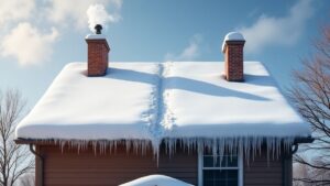 leaky roof in winter