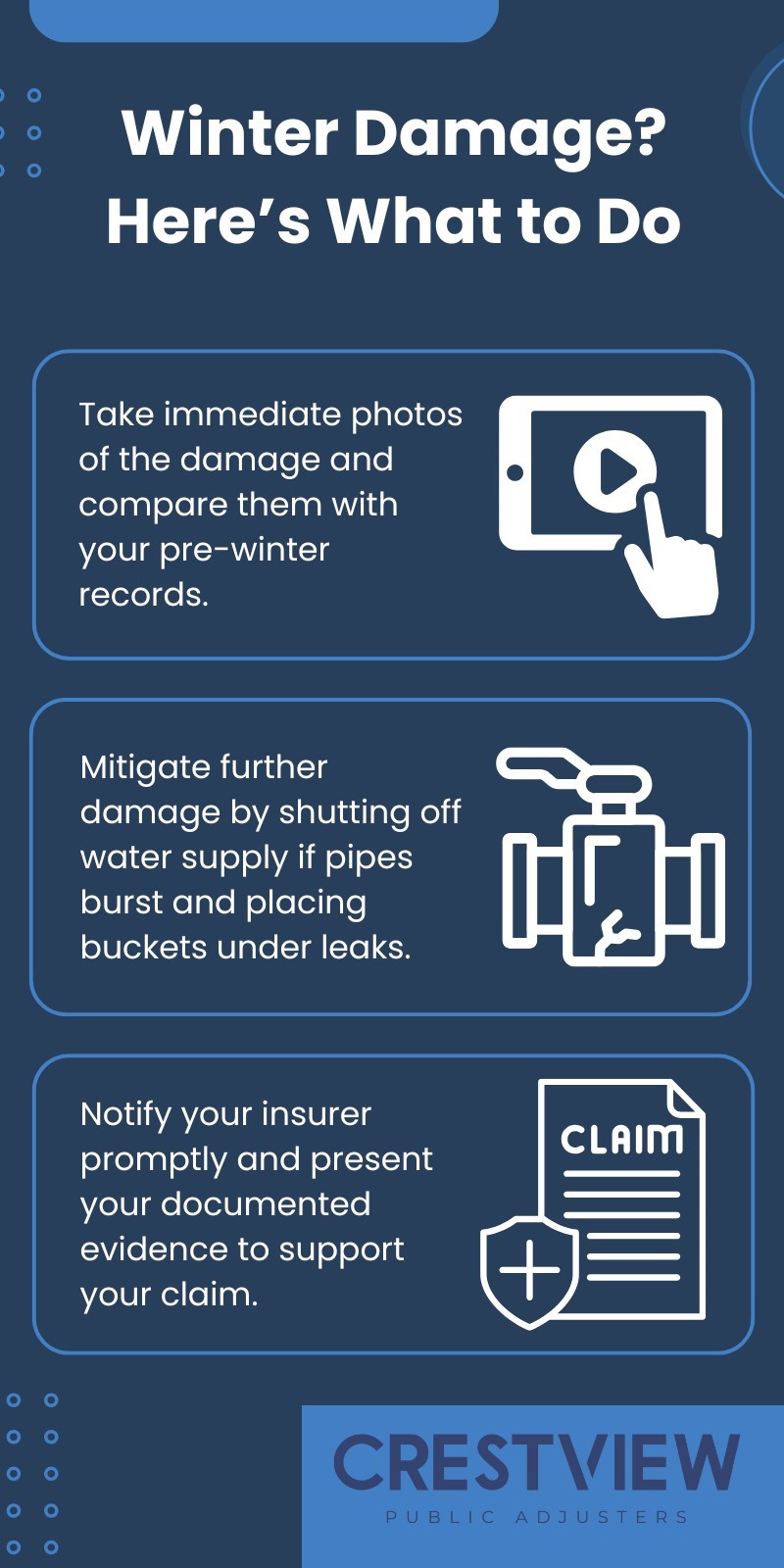 importance of documenting home conditions before winter