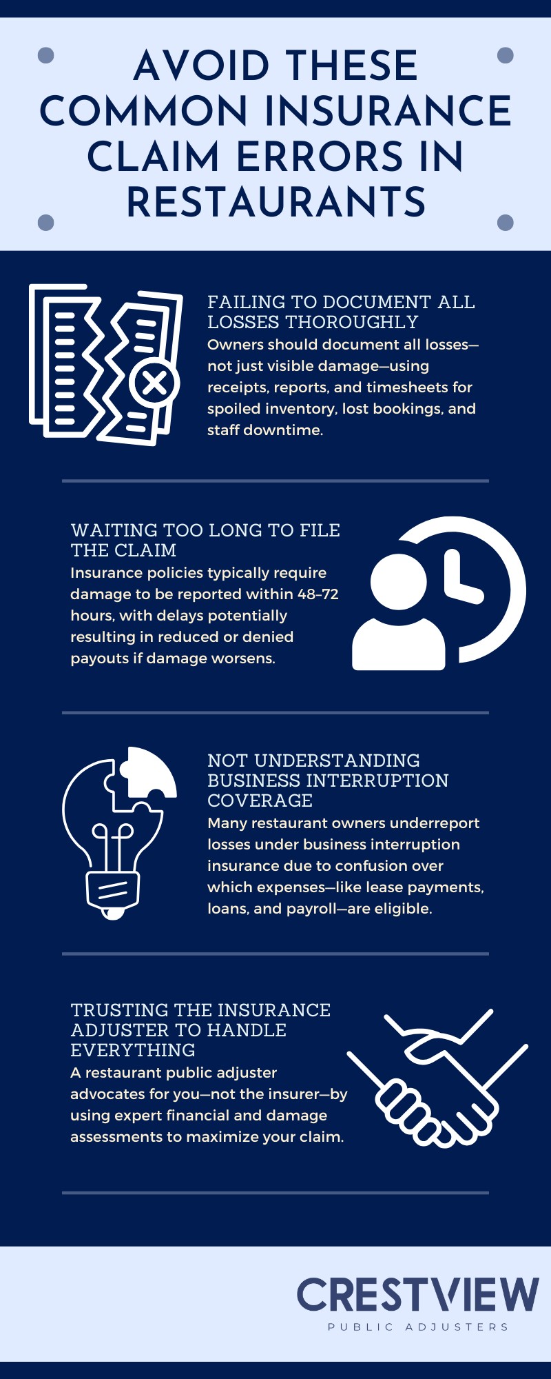 Public Adjuster for Restaurants Facing Business Closure 2 public adjuster for restaurants
