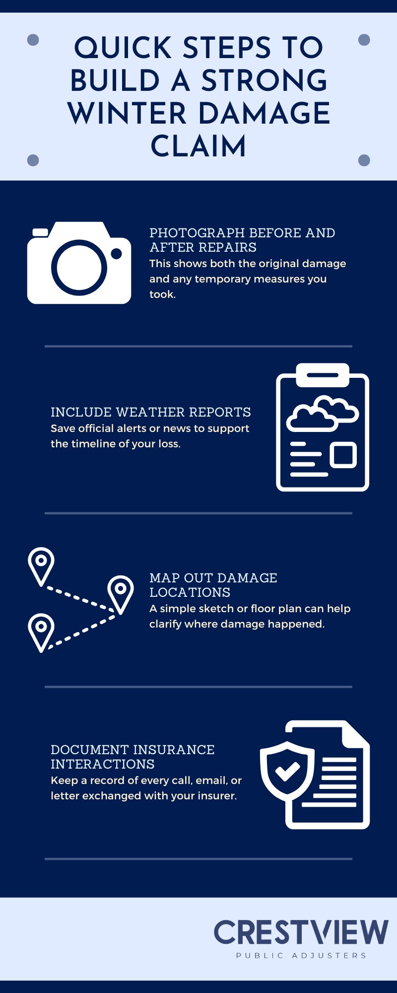 How To Document Winter Storm Damage For A Strong Claim 1 How to Document Winter Storm Damage for a Strong Claim