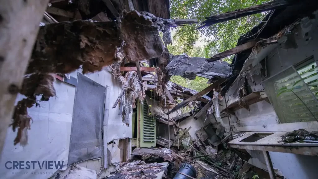 structural-collapse-home-interior-damage-insurance-claim-scene