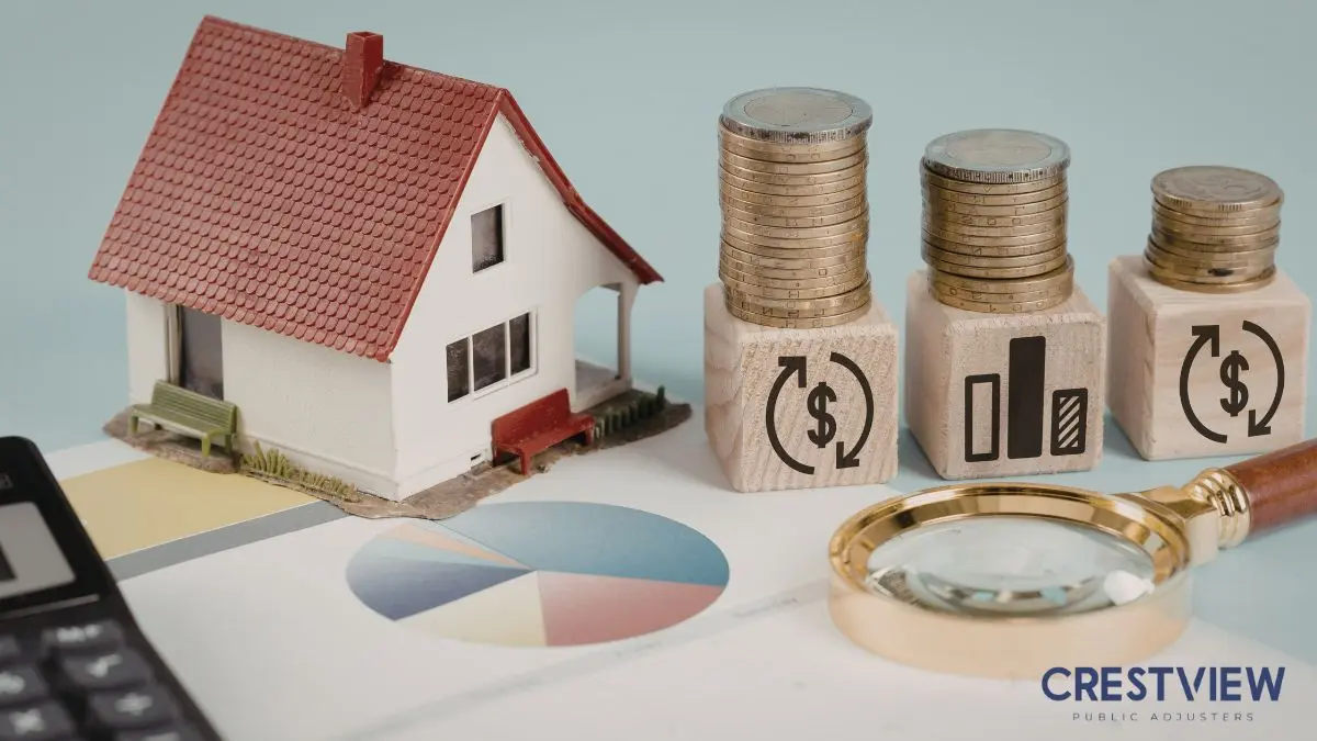 model-house-beside-coins-and-financial-charts