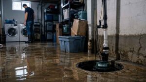 Blog 3 Sump pump failure causing basement flooding insurance claim documentation in NJ