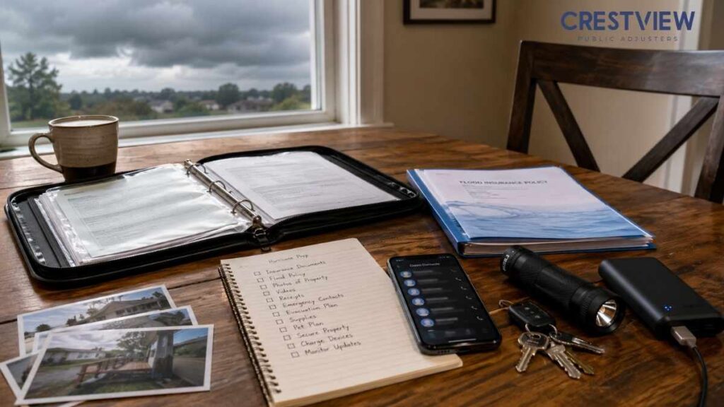 hurricane-prep-checklist-with-insurance-docs-and-phone